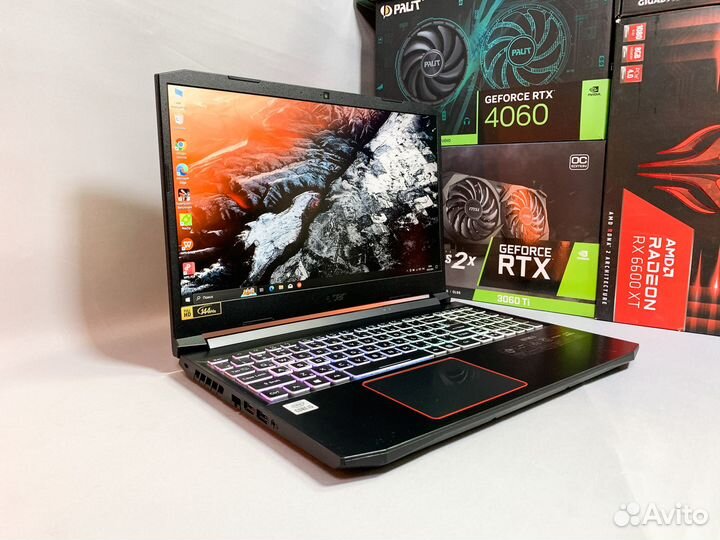 Игровой ноутбук Acer Nitro i5-10Th/RTX3060/Гаранти