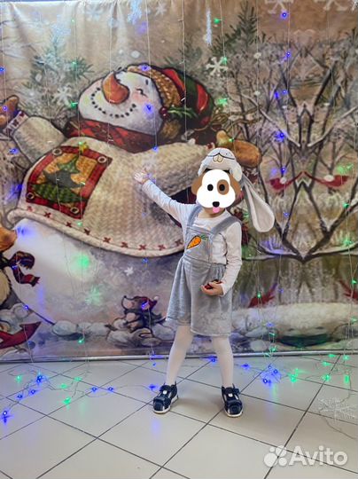 Новогодний карнавальный костюм зайчик