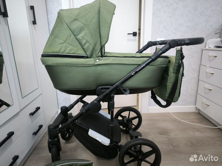 Коляска 2 в 1 Adamex Amelia +адаптеры для люльки