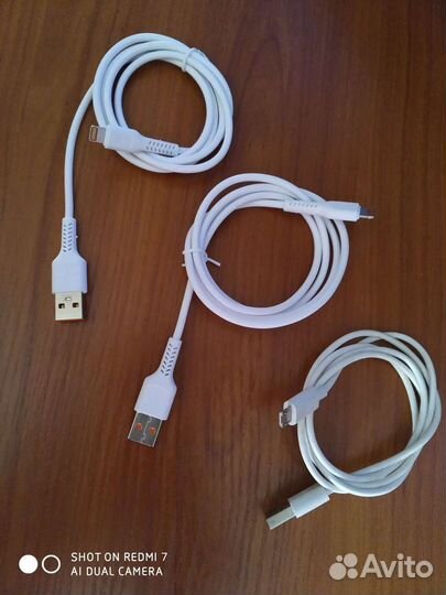 Usb кабель для iPhone 1 шт, кабель micro USB 1 шт