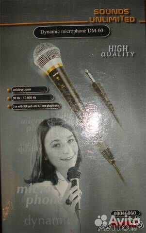 Микрофон hama DM-60 H-46060 (73дБ, черн.- серебр.)