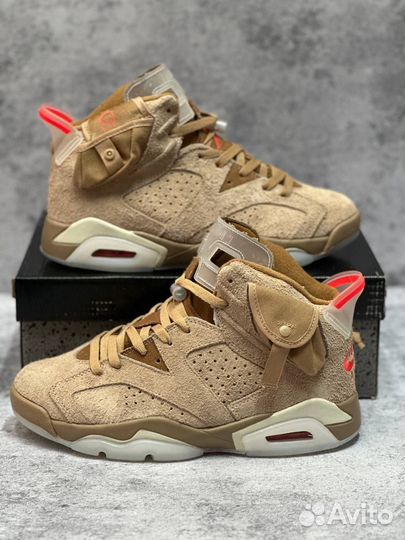 Кроссовки мужские Nike Airjordan 6LowTravis Scott