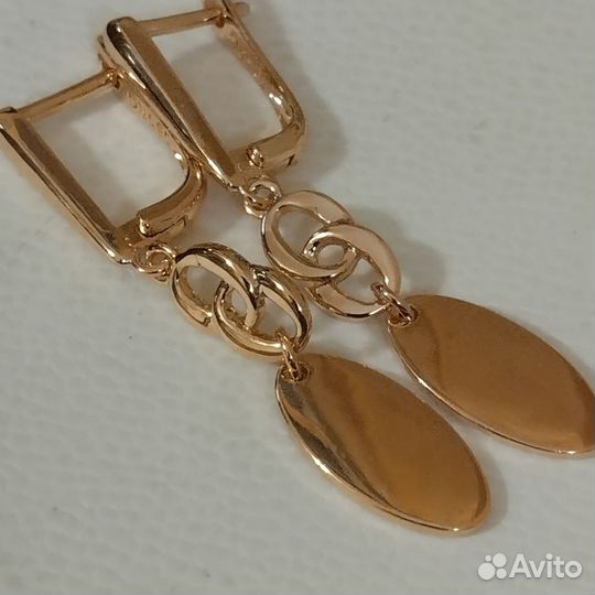 Золотые серьги 585 RG