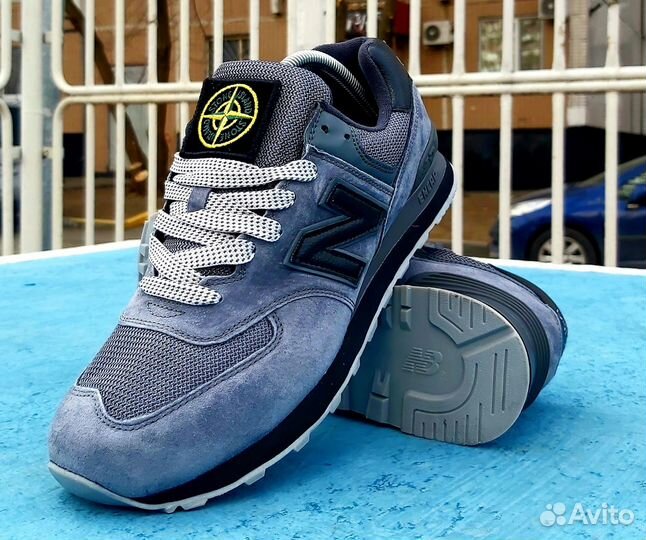 Кроссовки New Balance 574 stone island