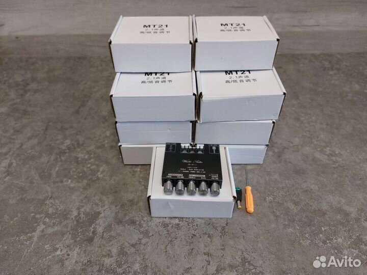 Стерео усилитель ZK-MT21, 2.1, 2х50 Вт + 100 Вт