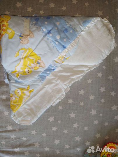 Конверт на выписку летний для мальчика