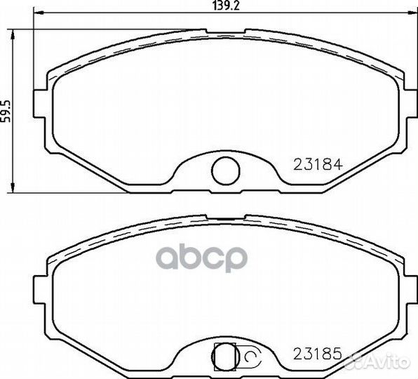 Колодки тормозные дисковые передн.J30 Q45 I C