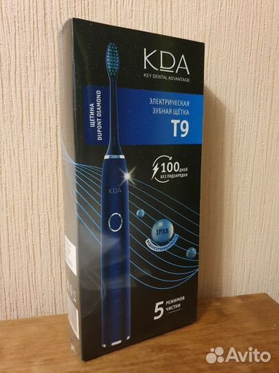 Зубная щетка электрическая KDA T9 тёмно-синяя
