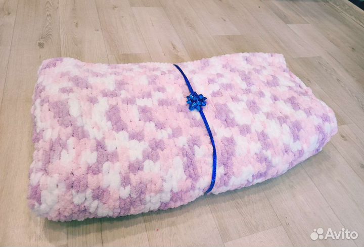 Плед из ализе пуффи