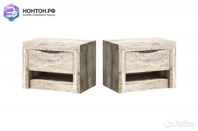 Комплект тумб Ривьера дуб юкон / бетон темный