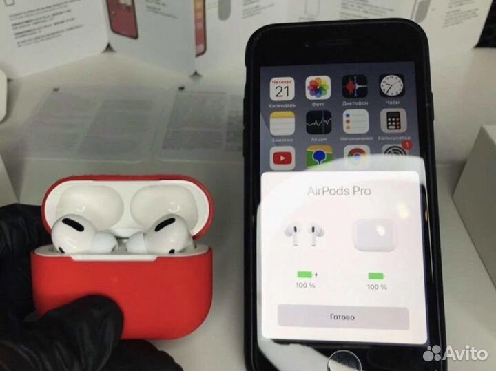 Airpods pro premium 2023 NEW (гарантия+чехол)