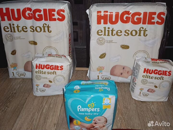 Подгузники-трусики huggies 1