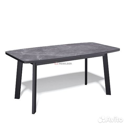 Стол обеденный Kenner AA1400 черный/керамика черна