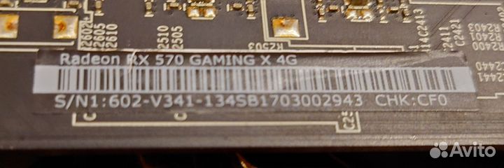 Видеокарта MSI RX 570 gaming X 4G