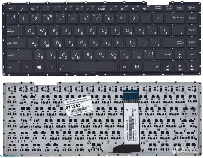 Клавиатура для ноутбука Asus D451, F450, X451