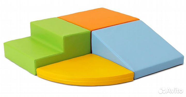 Островок Горка-лесенка 80х80 см для малышей