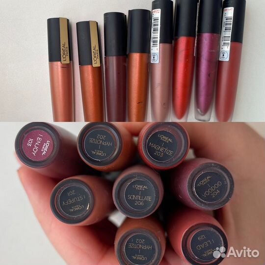 Помады Loreal и maybelline новые