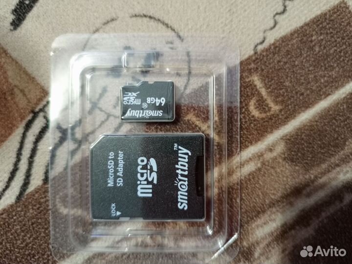 Карта памяти MicroSD 64gb