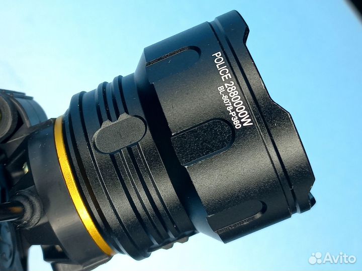 Фонарь налобный Горный 300Вт работа от 3акб