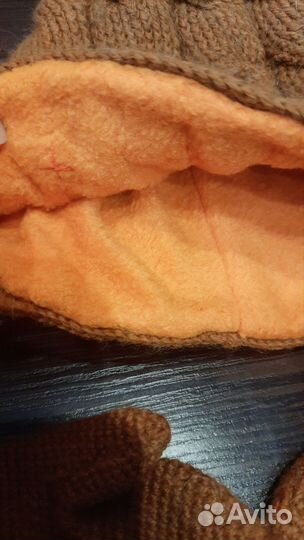 Шапка снуд варежки