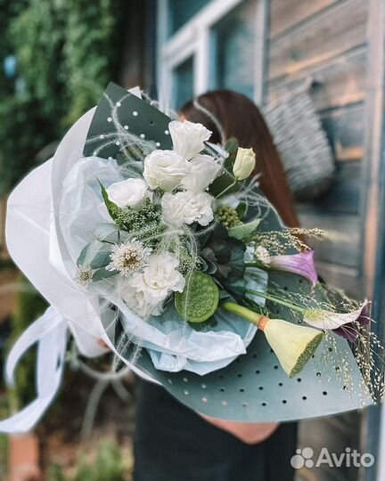 Живые цветы букеты