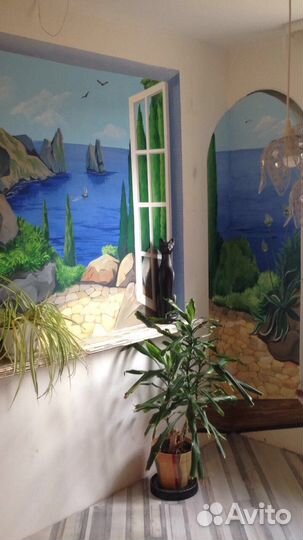 Художественная роспись стен, граффити, картины на