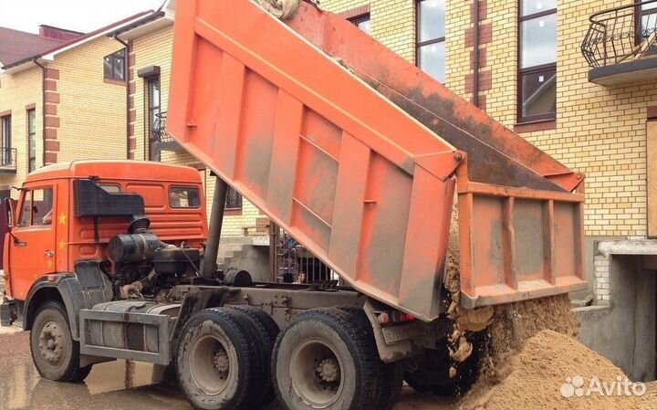 Щебень, галька, окол, отсев, бут, песок, пгс