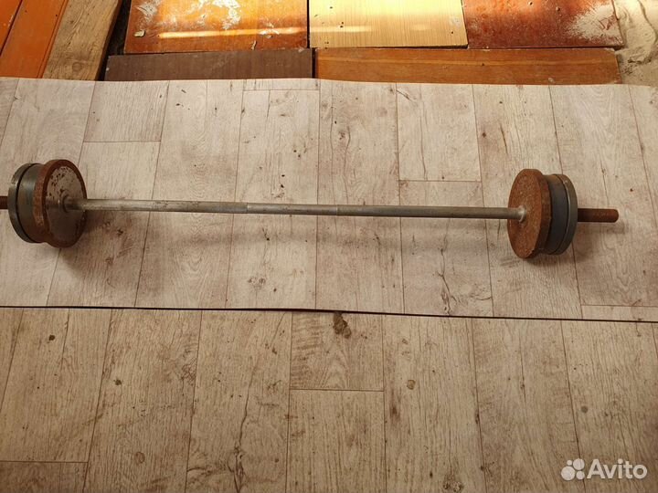 Штанга гриф блины бу