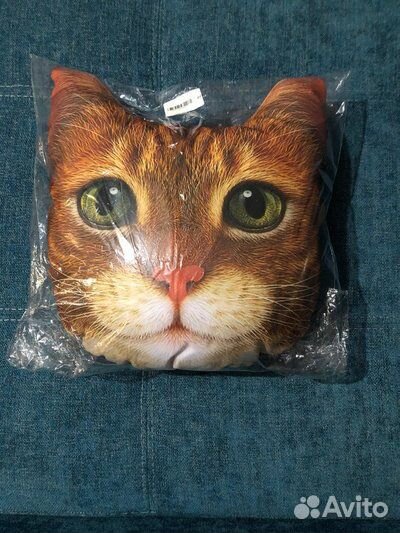 Подушка кот рыжий