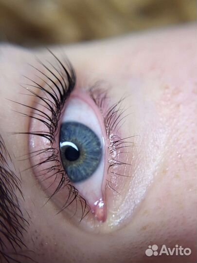 Ламинирование ресниц и оформление бровей