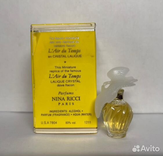 Ninа Riссi Lair du Теmрs 2,5 ml парфюм винтаж