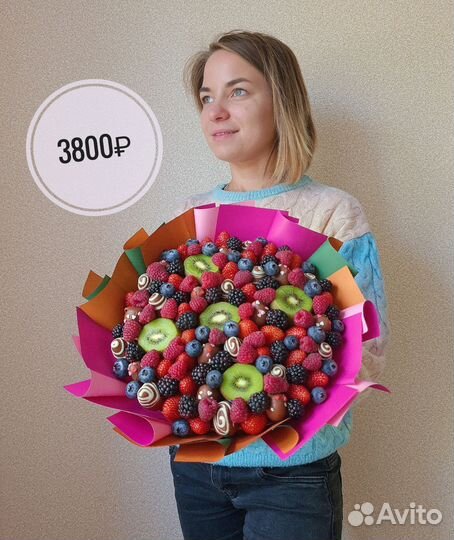 Съедобные букеты из клубники