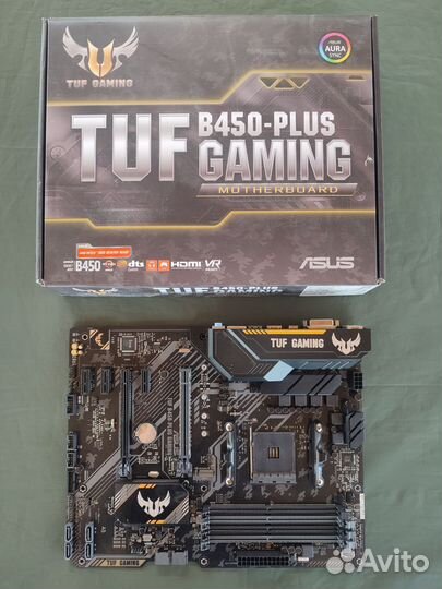 Материнская плата asus TUF B450-plus gaming