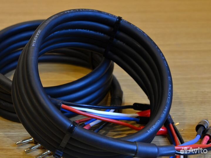 Hi-End спикерный кабель 2x2,5м (сечение 4х4мм²)