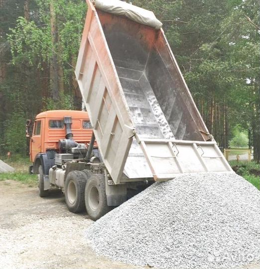 Щебень гравийный с доставкой