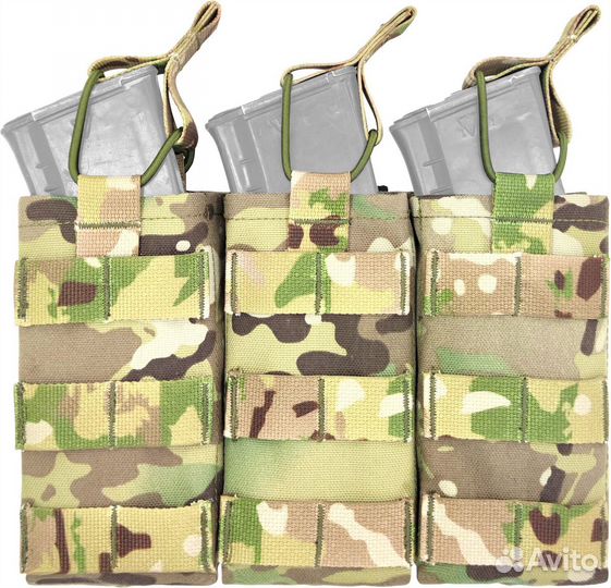 Подсумок для 3 магазинов ак открытого типа