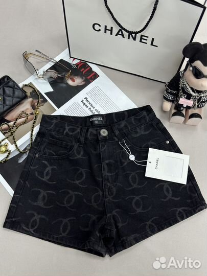 Джинсовые шорты chanel premium