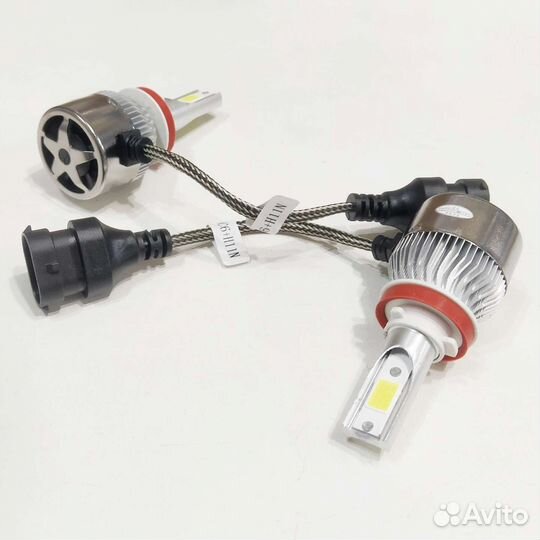 Светодиодные Led лампы 2 шт. H1 H11 HB4 HB3 H4 H7