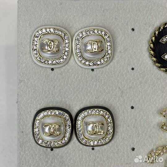 Серьги chanel