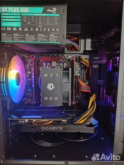 Игровой пк intel 12ядер/1660s/ddr416gb/nvme 512gb