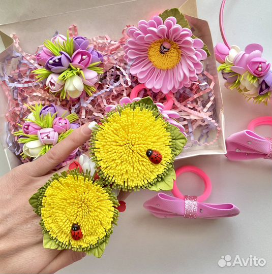 Бантики ручной работы, ободок, заколки,резинки