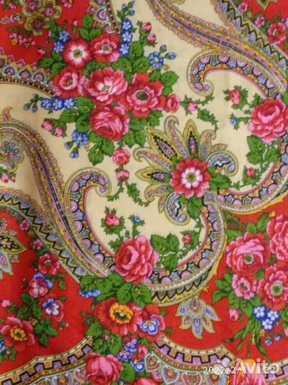 Павловопосадский платок Краски Лета