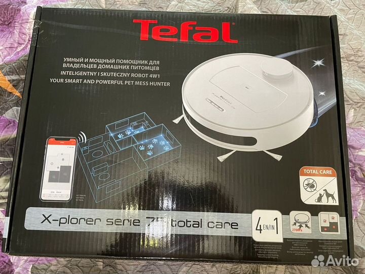 Робот пылесос tefal explorer serie 75