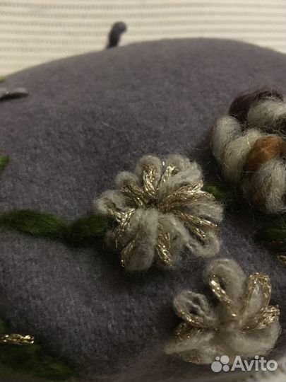 Новый берет 100 шерсть 58 размер Италия