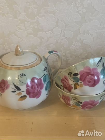 Сахарница сервиза Дулёво «Агашки», чайная пара