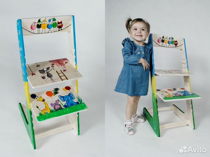 Растущий стул - с рисунком