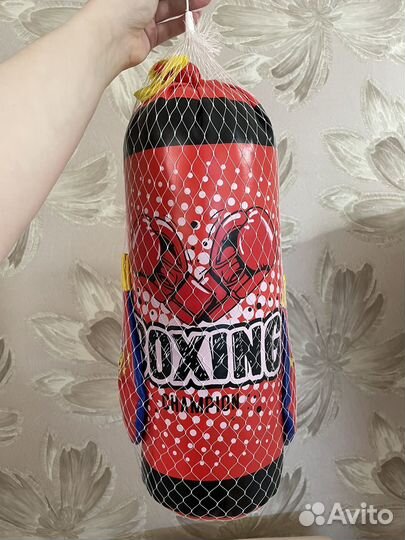 Детская боксерская груша и перчатки