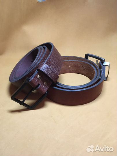 Мужской кожаный ремень ручной работы