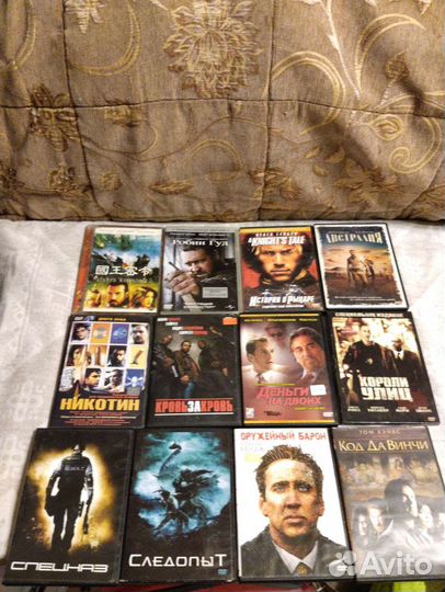 Dvd диски очень разных жанров много