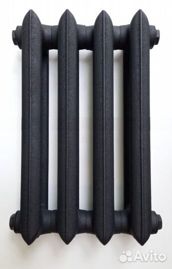 Радиатор чугунный У3 - 4 секц 3/4 проходной черный